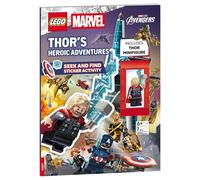 Lego Marvel: Thor's Heroic Adventures S nd Find Sticker Activity Book: Includes Thor Minifigure