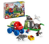 LEGO Marvel Todoterreno Dinosaurio y Equipo Spidey al Rescate Camión y Dinosaurios de Juguete, Miles Morales, Spider Fantasma, Rino, Regalo para Niños y Niñas de 4 + Años Spidey y su Superequipo 11199