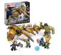 LEGO Marvel Vengadores vs. Leviatán Juguete de Superhéroes, Figura de Hulk y Minifiguras de Loki, Capitán América, Viuda Negra y Chitauri, Regalo para Niños y Niñas de 7 Años o Más 76290