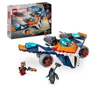 LEGO Marvel Warbird de Rocket vs. Ronan, Nave Espacial de Juguete de Guardianes de la Galaxia y Minifiguras, Juguete de Superhéroes, Regalo para Niños y Niñas de 8 Años o Más 76278