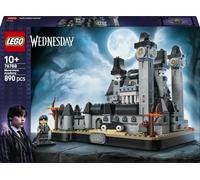 LEGO Miércoles Academia Nunca Más - Maqueta de Escuela con 3 Figuras Inc. Enid y Accesorios - Decoración para la Habitación - Regalo de Cumpleaños para Niñas y Niños Fans de 10+ Años - 76788
