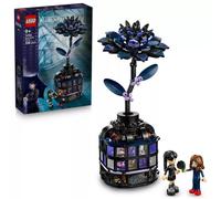 LEGO Miércoles Dalia Negra de Juguete - Maqueta de Flor Artificial con 2 Mini Muñecas y Accesorios - Decoración de Halloween - Regalo para Niñas y Niños Fans de la Serie de TV de 9+ Años 76784