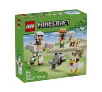 LEGO Minecraft Ataque del Jinete Avícola en el Desierto - 6 Figuras inc. Golem de Hierro, Lobo Bebé y Gallina de Juguete - Decoración del Dormitorio - Regalo Gamer para Niños y Niñas de 9+ Años -21592