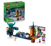 LEGO Minecraft El Encuentro con el Custodio - Jucguete Interactivo con Minifigura de Guardabosques Silencioso - Función Dinamita Caída de Rocas - Regalo Gamer para Niños y Niñas de 7+ Años 21274