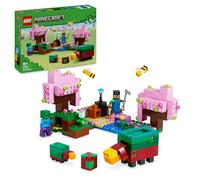 LEGO Minecraft El Jardín de Cerezos en Flor de Juguete - Árboles, Figura de Sunny, Abejas y Criaturas Inc. Zombi - Regalo Gamer para Niños y Niñas de 8+ Años Fans del Videojuego 21260