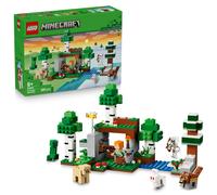 LEGO Minecraft Aventura de la Primera Noche - Juguete Interactivo con 7 Figuras Inc. Alex, Creeper, Esqueleto y Lobo del Bosque - Regalo Gamer para Niños y Niñas de 8+ Años - 21593