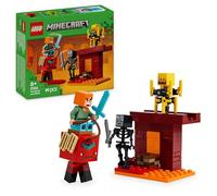 LEGO Minecraft La Batalla de Lava del Inframundo - Juego Interactivo con Figura de Alex y Criaturas Inc. Esqueleto, Blaze y Lavagante - Regalo Gamer para Niños y Niñas de 6+ Años 21266