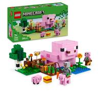 LEGO Minecraft La Casa-Cerdo Bebé, Granja con Animales de Juguete - Figuras de Héroe, Criaturas y Bioma de Granja y Bosque - Regalo Gamer para Niños y Niñas de 7+ Años 21268
