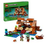 LEGO Minecraft La Casa-Rana de Juguete - Juego con Barco, Figuras de Animales y Criaturas - Accesorios Inc. Mesa de Trabajo y Horno - Regalo Gamer para Niños y Niñas de 8+ Años 21256