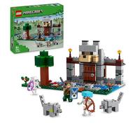 LEGO Minecraft La Fortaleza-Lobo - Castillo de Juguete con Figuras de Esqueletos y 2 Lobos - Mesa de Trabajo y Accesorios - Regalo Gamer para Niños y Niñas de 8+ Años 21261