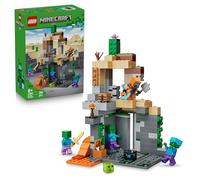 LEGO Minecraft La Mazmorra de Zombis - Juguete Interactivo con Minifigura de Errante, 3 Figuras de Zombis, Limo y Mesa de Trabajo - Regalo Gamer para Niños y Niñas de 8+ Años - 21587