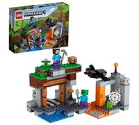 LEGO Minecraft La Mina Abandonada, Juguete de Construcción para Niños y Niñas de 7 Años o Más, Juego de Acción con Ladrillos y Personajes del Videojuego Araña, Zombie y Slime 21166