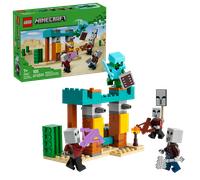 LEGO Minecraft La Patrulla del Desierto de los Maldeanos - Juguete Interactivo con Figuras de Maldeanos y Caballero Cactus - Regalo Gamer para Niños y Niñas de 7+ Años Fans del Videojuego 21267