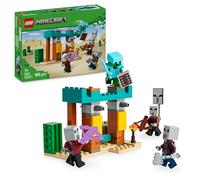 LEGO Minecraft La Patrulla del Desierto de los Maldeanos - Juguete Interactivo con Figuras de Maldeanos y Caballero Cactus - Regalo Gamer para Niños y Niñas de 7+ Años Fans del Videojuego 21267