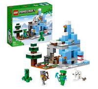 LEGO Minecraft Los Picos de Hielo, Set de Construcción, Bioma y Cueva, Mini Figuras de Steve, Creeper y Cabra, Espada de Juguete y Accesorios 21243