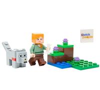 LEGO Minecraft Mini Set: Alex Minifigura con Lobo y Hueso