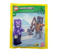 LEGO Minecraft Mini Set: Minifigura de caballero de cristal con Stray y Shooter
