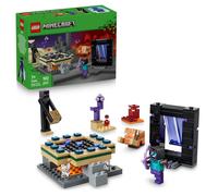 LEGO Minecraft Nether & End Portal Journey - Building Toy w/a Cool Hero, Enderma