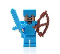 LEGO Minecraft Steve con armadura de diamante y espada