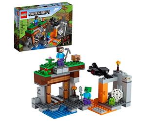 LEGO Minecraft The Abandoned Mine 21166 Zombie Cave Battle Playset with Minecraft Action Figures and a Toy Spider, New 2021 (248 Pieces)