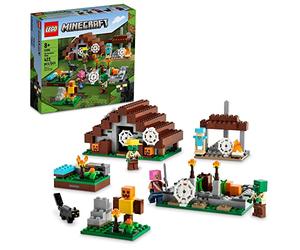LEGO Minecraft The Abandoned Village Building Kit 21190, Minecraft Zombie Toy Set, Idea de regalo para niños y niñas a partir de 8 años con figuras de juego incluyendo zombis y cazadores de zombis con