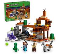 Lego Minecraft The Badlands Mineshaft - Juguete de Videojuego, Juego de exploración minera con Minifiguras de Minecraft, Regalo de cumpleaños para niños y niñas, Juguete de Minecraft Lleno de acción