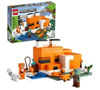 Lego Minecraft The Fox Lodge House 21178 - Juguetes de Animales con Figura de Zombi ahogada, Regalo de cumpleaños para Nietos, niños, niños y niñas a Partir de 8 años