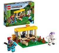 LEGO Minecraft The Horse Stable 21171 Building Kit; Fun Minecraft Farm Toy for Kids, Featuring a Skeleton Horseman; New 2021 (241 Pieces)
