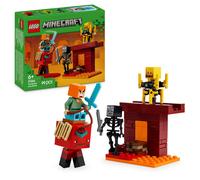 LEGO Minecraft The Nether Lava Battle Building Toy Set with an Alex Figure, plus
