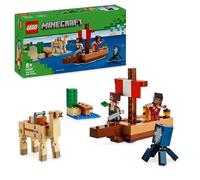 LEGO Minecraft The Pirate Ship Voyage - Boat Toy with 2 Pirates & 2 Animal Figures, Plus Accessories In Sword & Map - Gamer Gift for 8+ Year Old Boys and Girls 21259