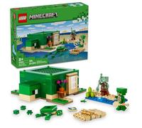 Lego Minecraft The Turtle Beach House - Juguete de construcción de casa de Minecraft con Figuras de Tortuga, Accesorios y Personajes del Juego, Regalo para Jugadores de 8 años, niños y niñas, 21254