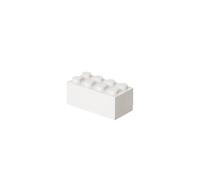 LEGO Mini Box 8 Knobs White - Versatile Small Storage Box for Snacks, Jewellery, Hair Accessories, and Souvenirs - Safe, Easy to Clean, 46x92x43 mm