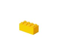 LEGO Mini Box 8 Knobs Yellow - Versatile Small Storage Box for Snacks, Jewellery, Hair Accessories, and Souvenirs - Safe, Easy to Clean, 46 x 92 x 43 mm