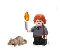 LEGO Minifigura de Harry Potter 2018 - Ron Weasley (varita, vela y vainas la rata) 75954