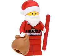 LEGO Minifigura de Santa Claus (espalda impresa) / Papá Noel / Papá Noel con accesorios