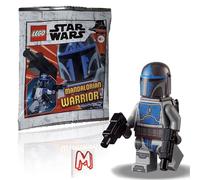 LEGO Minifigura de Star Wars The Clone Wars - Guerrero leal mandaloriano con doble blasters (paquete de lámina de edición limitada)