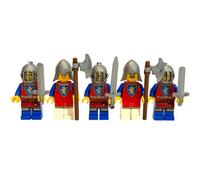 Lego® Minifiguras de caballero de león - Lego® medievales coleccionables para castillo y fortaleza de Lego® (5 figuras) - Lego® Lion Knights para estructuras y colecciones históricas de Lego®
