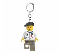 LEGO Minifigures - Llavero con luz, artista, figura de 3 pulgadas de alto (KE216H), Blanco, 3 inches tall