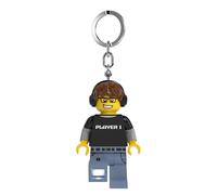 LEGO Minifigures - Llavero grande de 7,6 cm de alto - Video Game Guy (KE217H), color blanco, Blanco