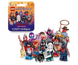 LEGO Minifigures Spider-Man: Cruzando el Multiverso - Consigue 1 de 12 Figuras de Superhéroes de Juguete Coleccionables Inc. Miles Morales y Peter Parker - Regalo para Niños y Niñas de 5+ Años 71050