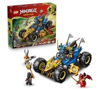 LEGO Ninjago 2en1 Coche Transformable de Jay - Camión con 5 Minifiguras Inc. Kai y NYA - Armas Ninja Inc. Shuriken, Espadas Catana de Juguete - Regalo para Niños de 8+ Años y Fans de la Serie - 71856