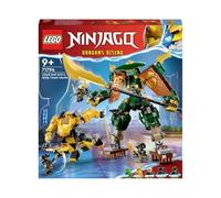 LEGO NINJAGO 71794 L'Équipe de Robots des Ninjas Lloyd et Arin, Jouet de Ninja pour Enfants