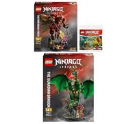 Lego Ninjago 71846 El Mech de los Caballeros de Fuego, 71847 El Dragón Guardián & 30650 Kais y Rapton Duelo en el Templo