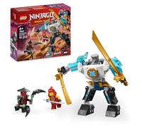 LEGO Ninjago Armadura Robótica de Combate de Zane, Juego Ninja con 3 Minifiguras y Catanas de Juguete, Figura Articulada de El Renacer de los Dragones, Regalo para Niños y Niñas de 6 Años o Más 71827
