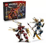 LEGO Ninjago Titanes Robot Gemelos - Figuras Articuladas de Robots de Juguete y 3 Minifiguras Inc. Kay y NYA - Decoración del Dormitorio - Regalo de Cumpleaños para Niños de 12+ Años y Fans - 71870