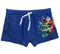 LEGO Ninjago Bañador boxer con cintura elástica y cordón azul, azul, 110 cm