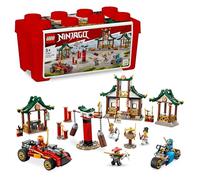 LEGO Ninjago Caja Ninja de Ladrillos Creativos para Almacenamiento, Coche y Moto Ninja de Juguetes, Casa Dojo y 6 Minifiguras, Regalo para Niños y Niñas de 5 Años o Más 71787