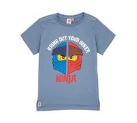 LEGO Ninjago Camiseta niños Azul Manga Corta para niños Warrior