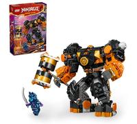 LEGO NINJAGO Cole's Elemental Earth Mech Mini Ninja Toy - Figura de acción personalizable con minifiguras de guerrero Cole y Lobo, regalo ninja para niños, niñas y niños a partir de 7 años, 71806