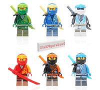 LEGO NINJAGO Core Minifigure Combo Pack - Lloyd, Jay, Kai, Cole, Zane, NYA (con armas)
